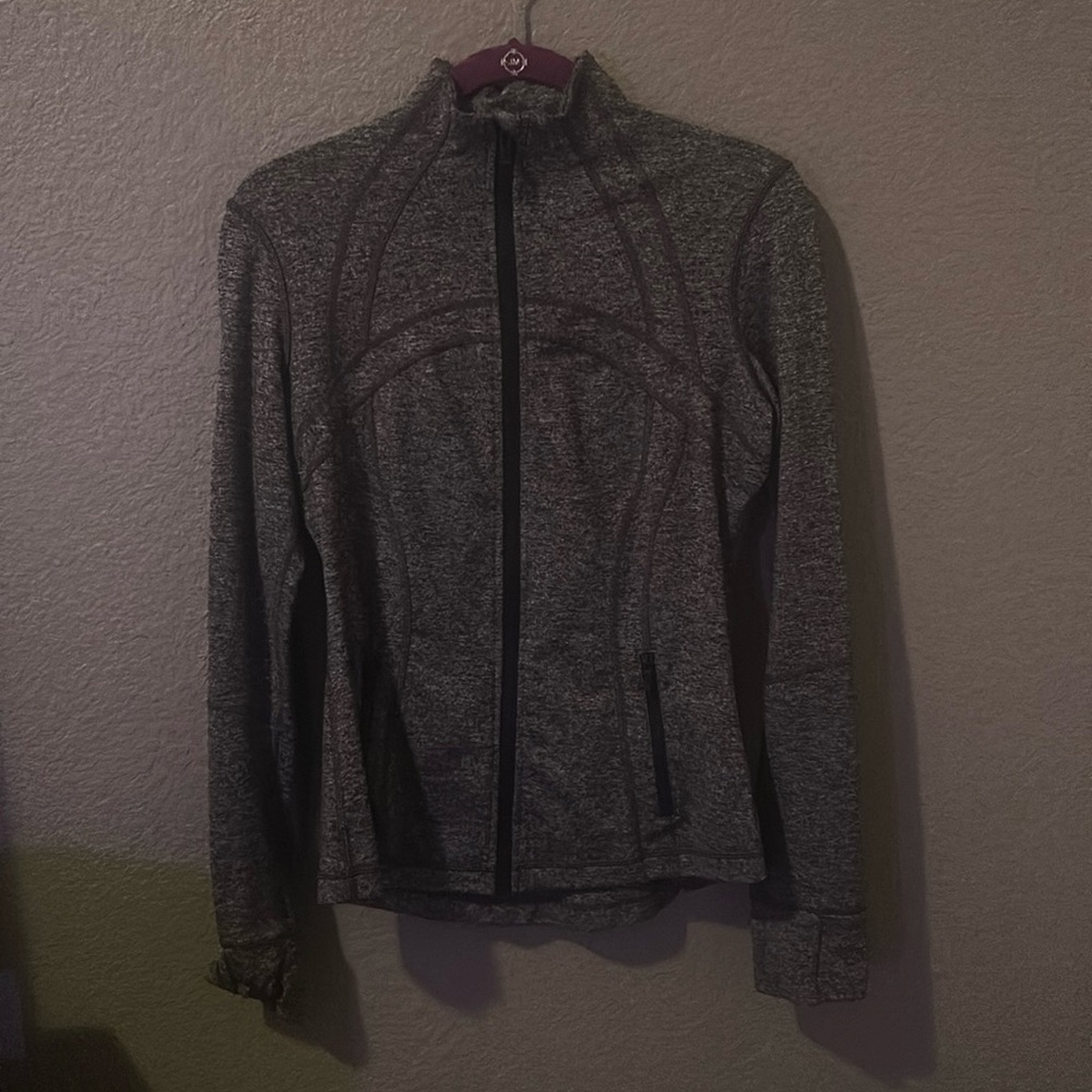 Lululemon Define Jacket - dark heather gray/ black size 10